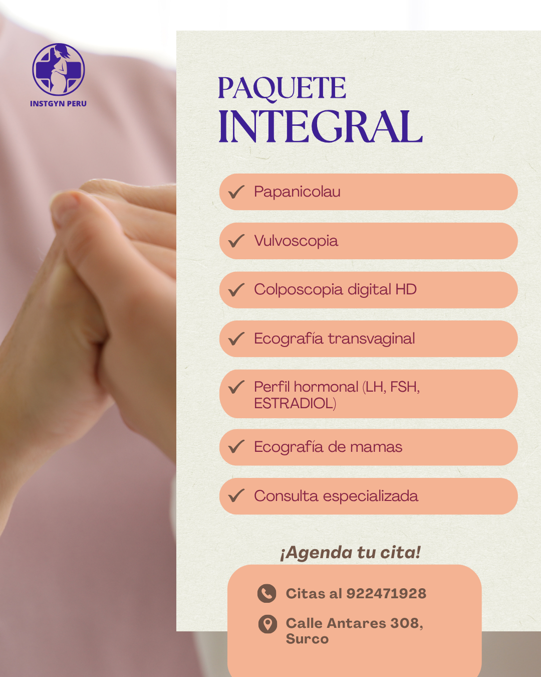 Salud Femenina Completa: Chequeo Integral en un solo lugar.